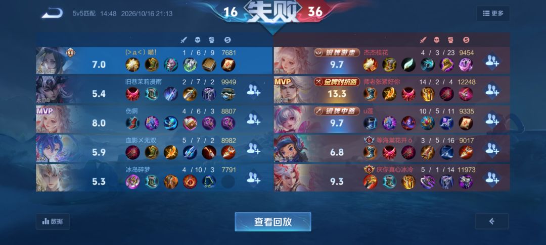 关于匹配局的看法 5