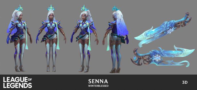 【北极星神 赛娜】皮肤设计稿公布 6