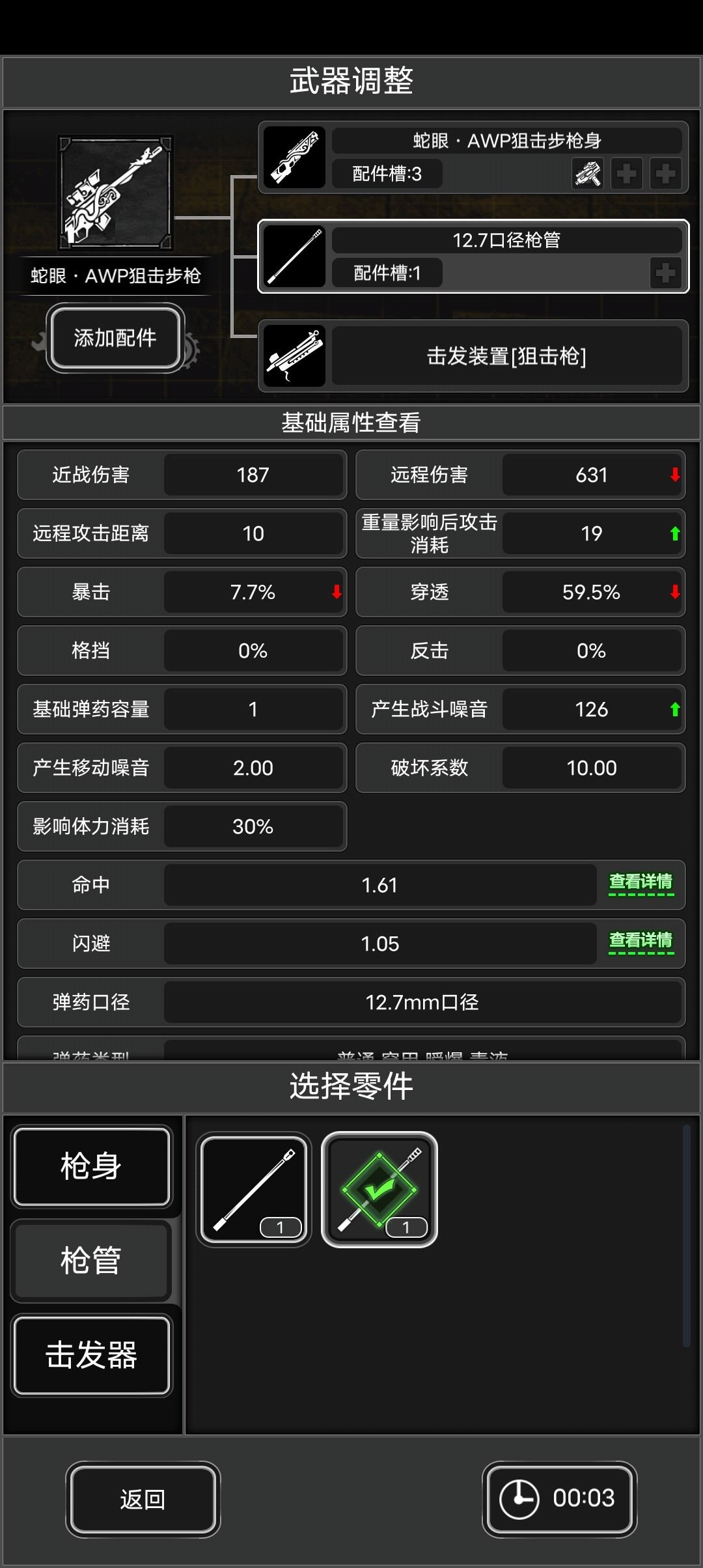 awp蛇狙要不要换12.7枪管啊 1