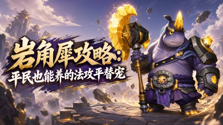 岩角犀攻略：零氪也能养的法攻平替宠截图