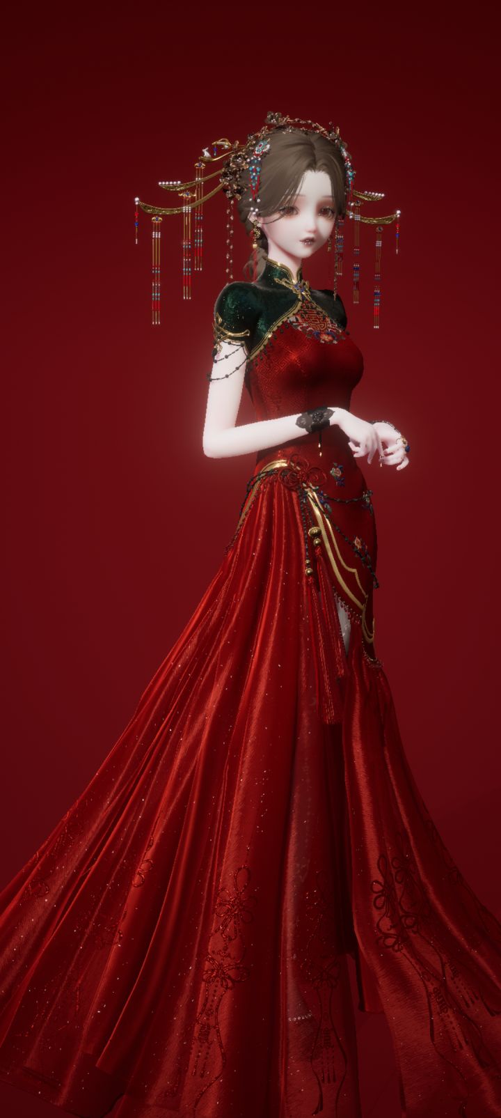 旗袍变礼服截图