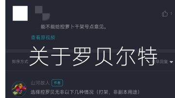 关于罗贝尔特的一点思考