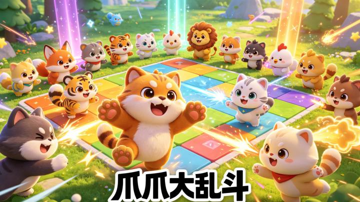 动物爪爪合成进化，轻松乱斗下棋截图
