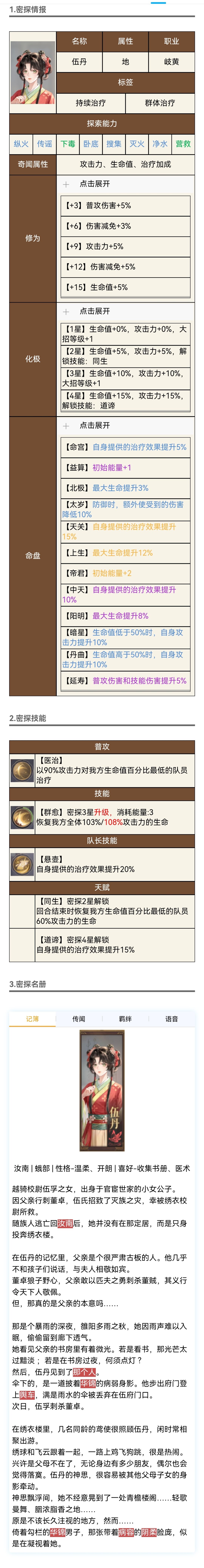 代号鸢-角色图鉴-伍丹图鉴截图