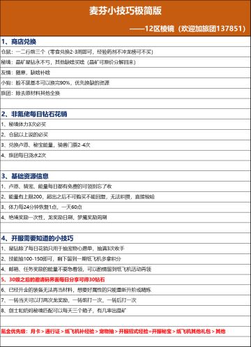 一区月卡玩家到现在的小技巧极简版分享