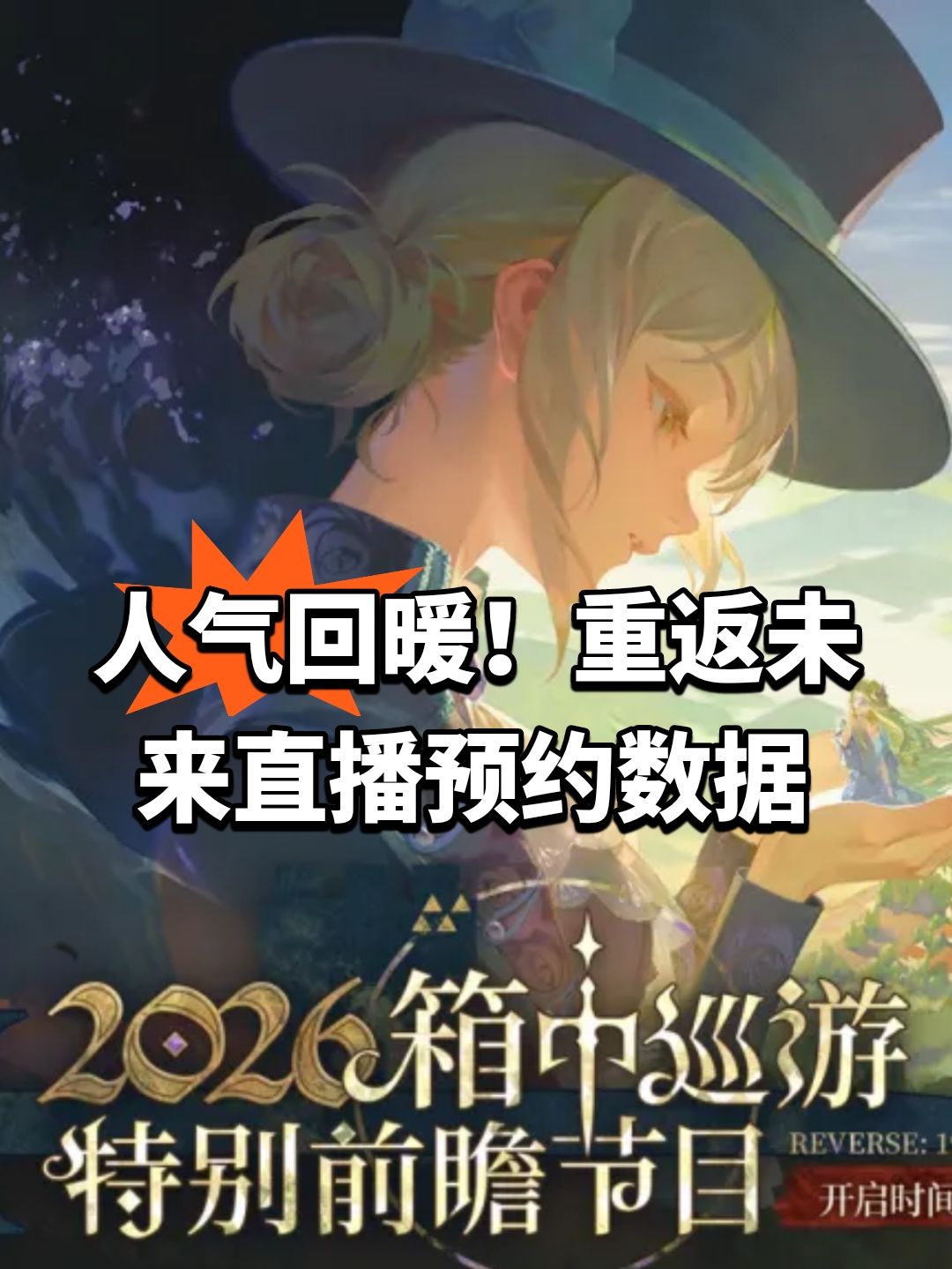 人气回暖!重返未来直播预约数据 1