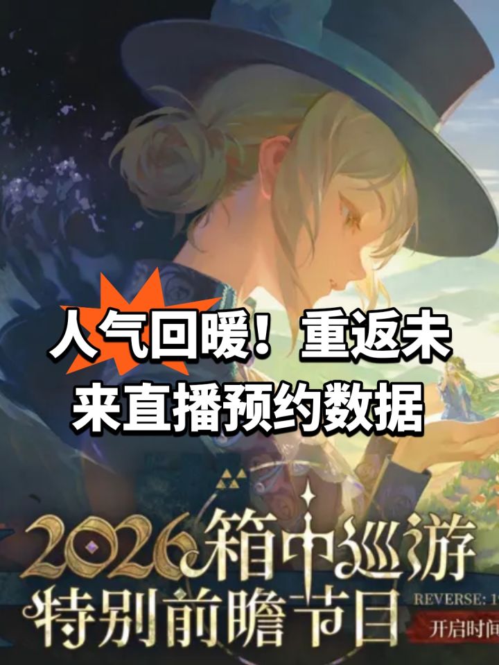 人气回暖!重返未来直播预约数据截图
