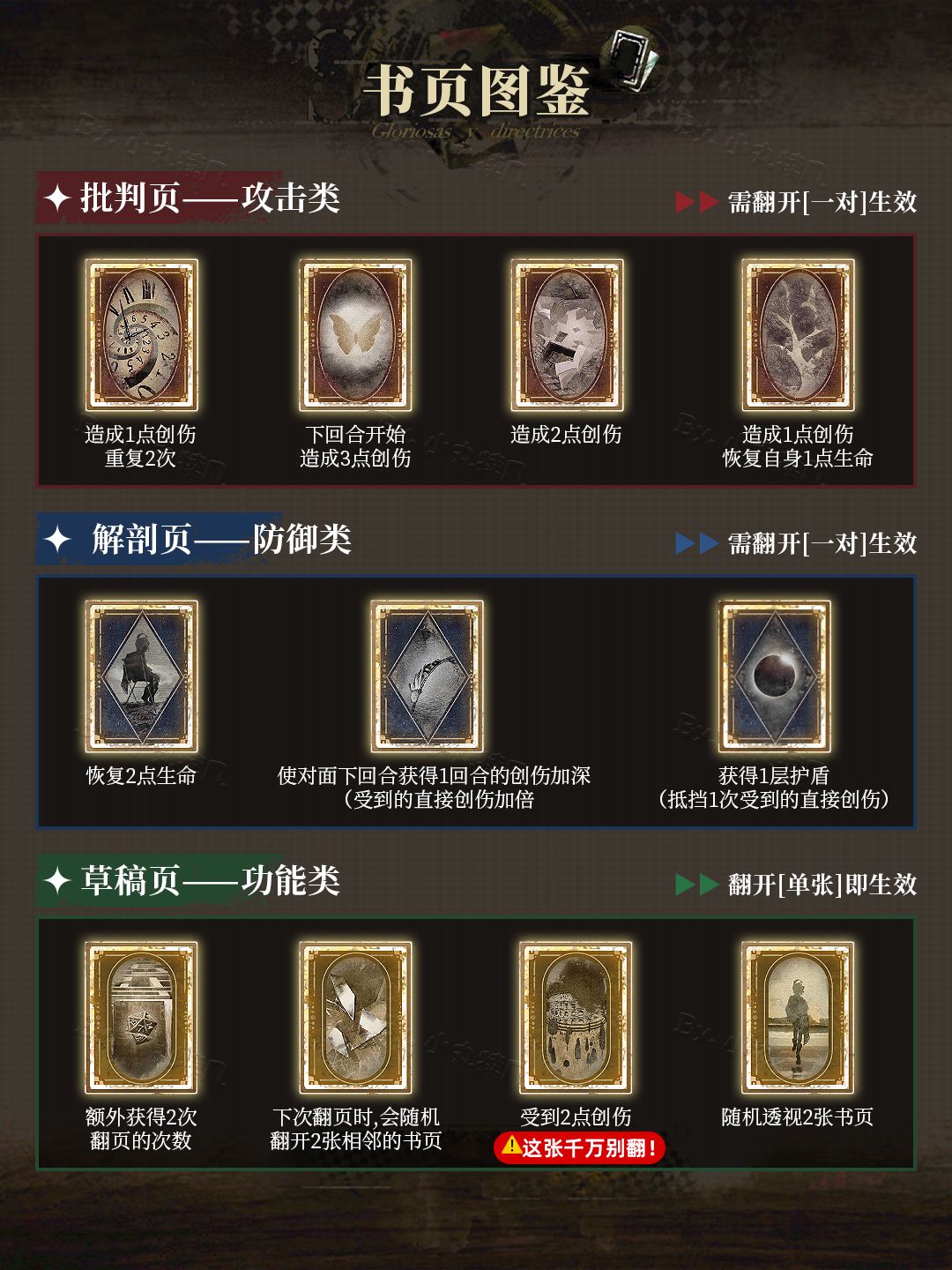 学霸不语,只是一味地截图记卡面 3
