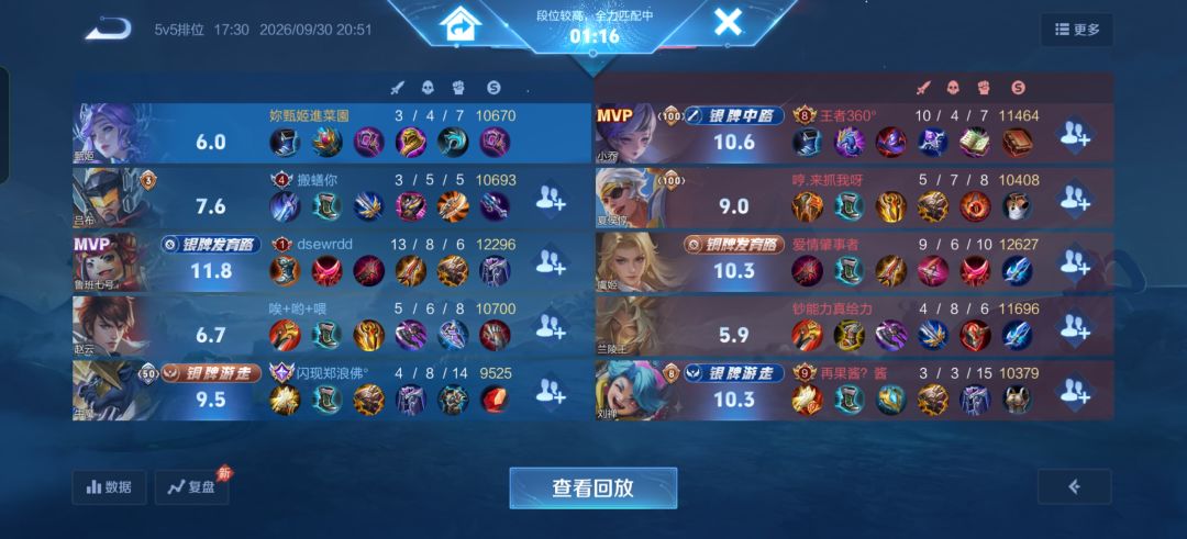 吕布这个英雄就是耻辱,拿出来就是输。 2