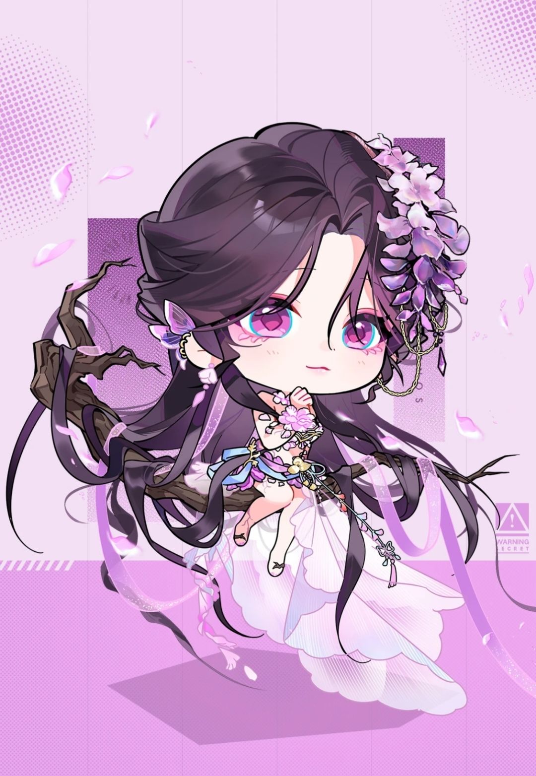 摸一只紫藤花喵 3