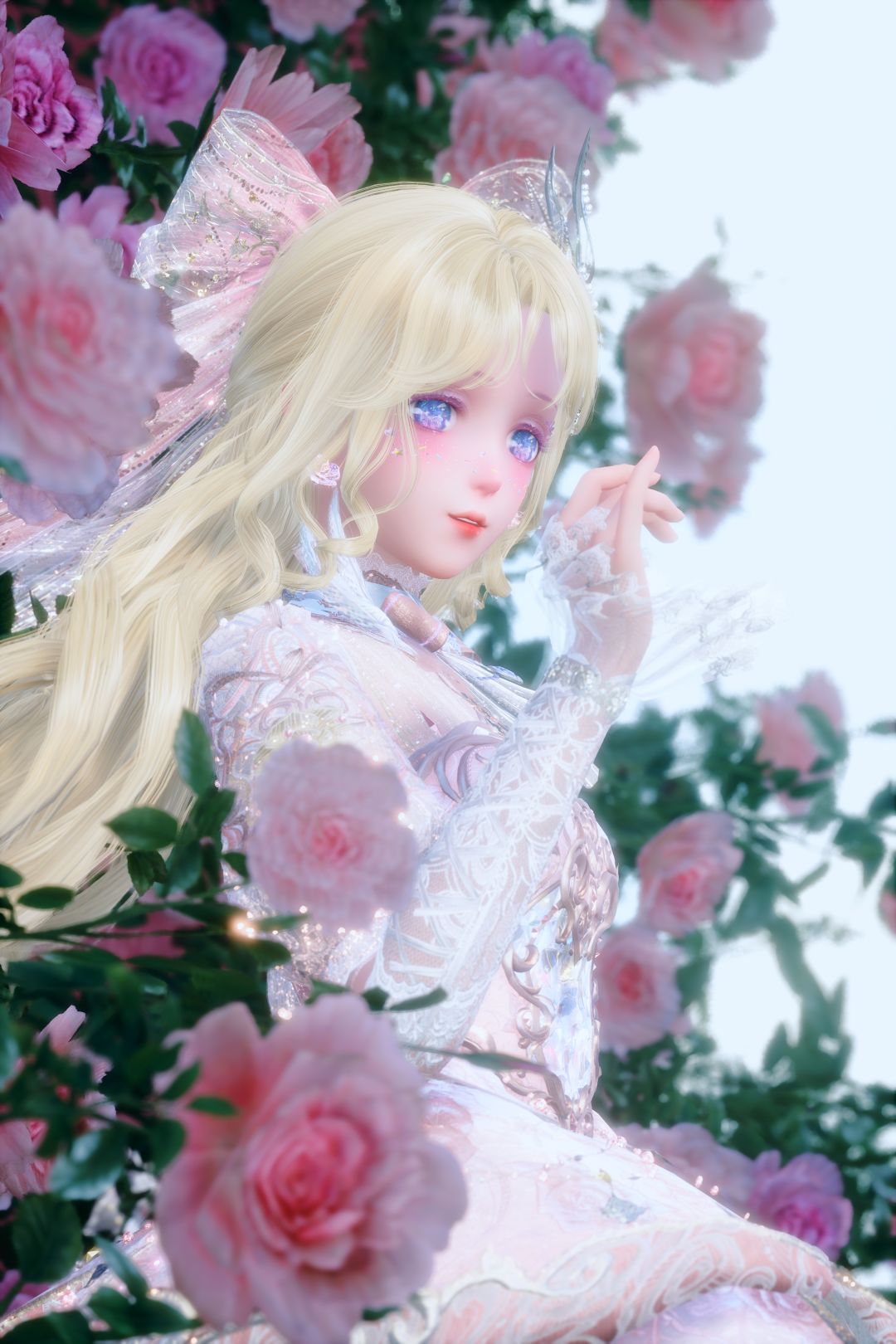 满园玫瑰盛放,落一襟朦胧花香 4