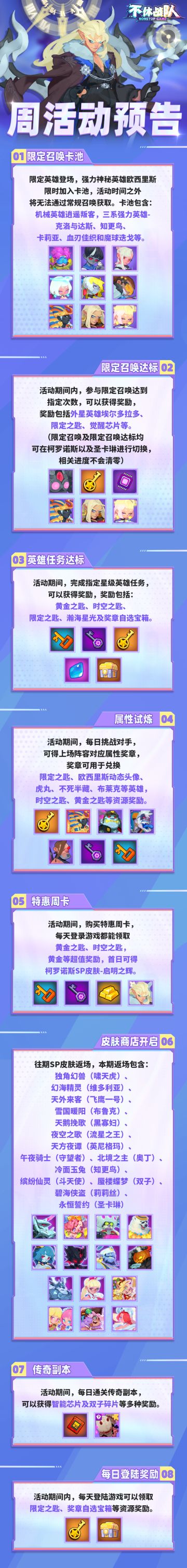 本周活动预告（服务器范围：1~1090）