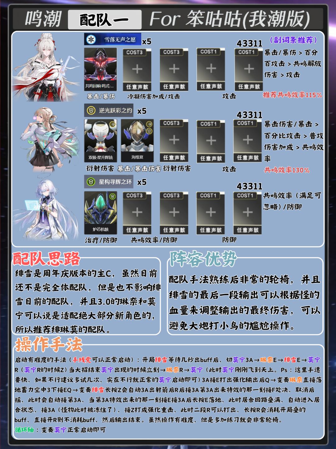 鸣潮|3.3版本“绯雪”配队攻略 2