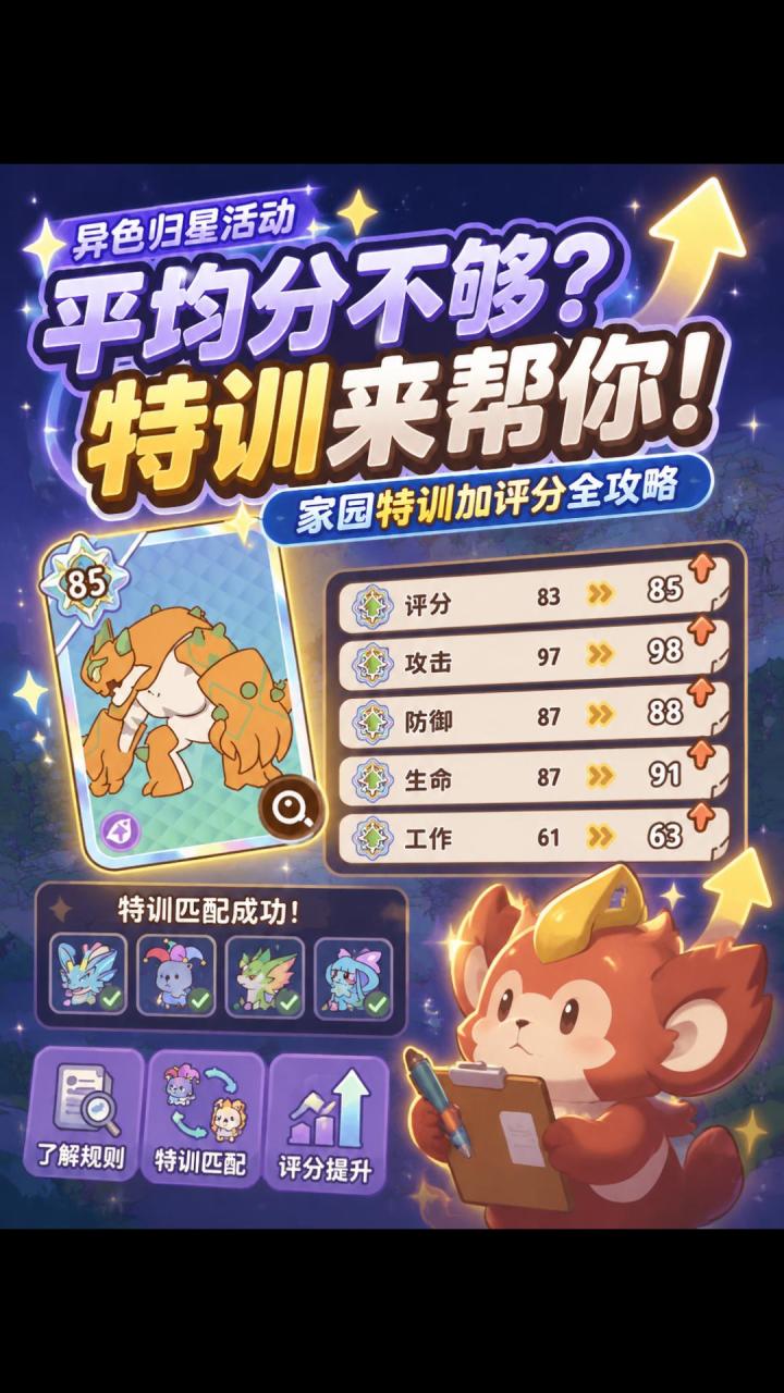 【闪耀吧噜咪】归星小技巧,让你不再愁归星的平均分要求 !截图
