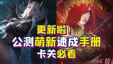 攻略更新啦🔥卡关必看！公测萌新速成手册❤️英雄全图鉴介绍❤️