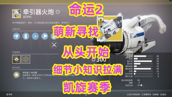 命运2,为推推炮重新建个账号从头教你们一次希望的火花会卡死没截图