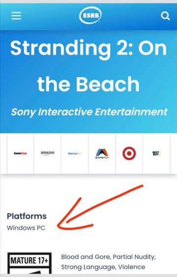 独占又上PC！《死亡搁浅2》通过分级审核