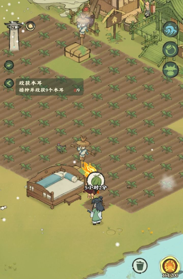 西瓜挺赚钱 床都搬田里了截图