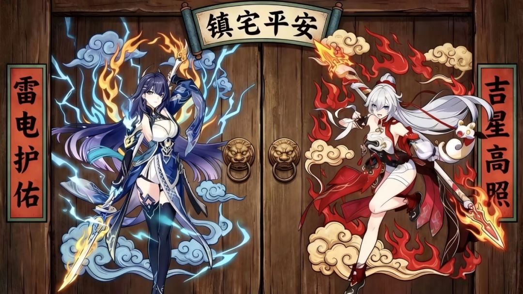 终于把这对门神整出来了 2