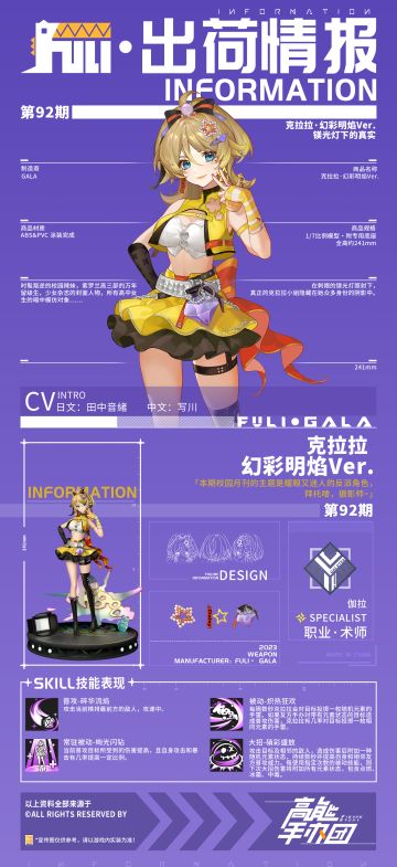 普攻增益元素大师！“克拉拉·幻彩明焰Ver.”出荷情报公开！