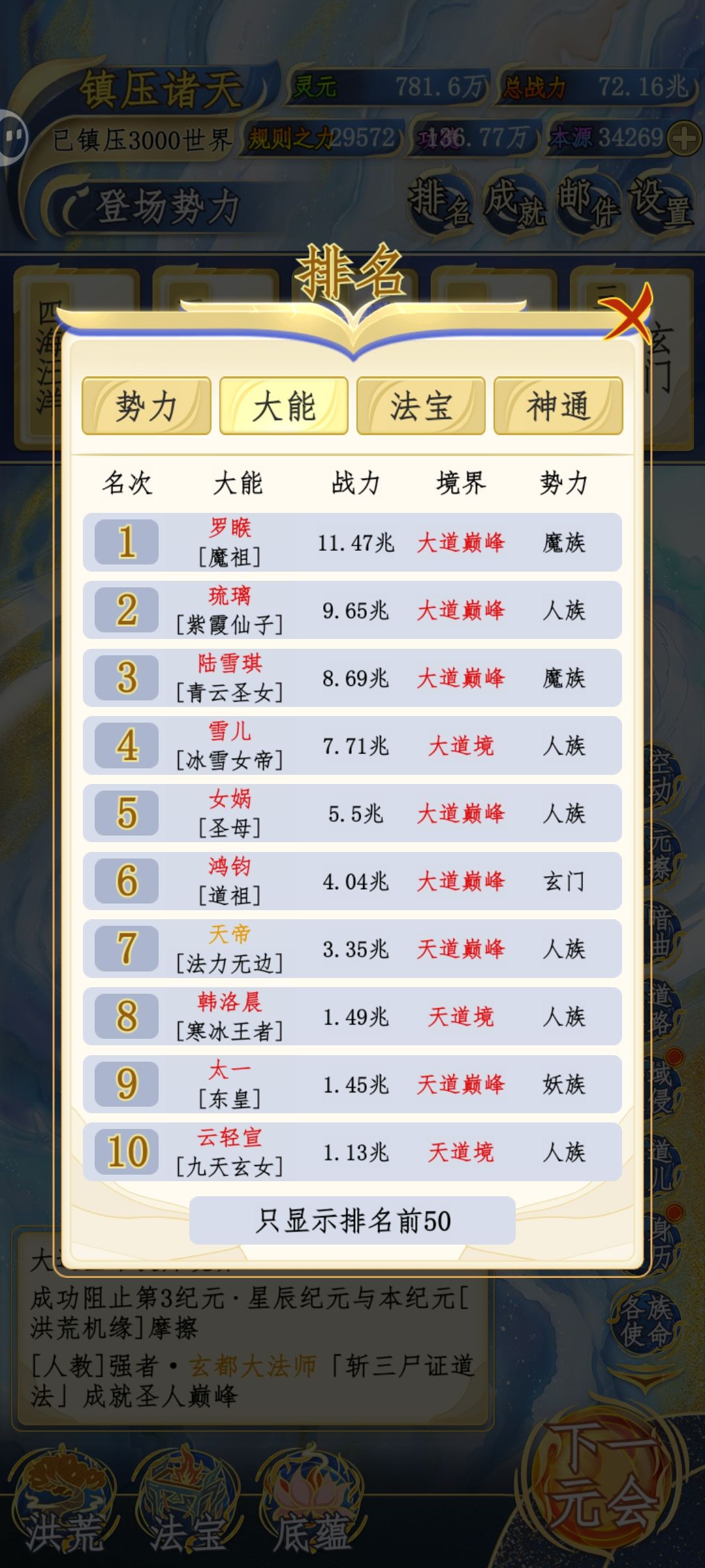 十几亿战力的天道境你敢信? 1