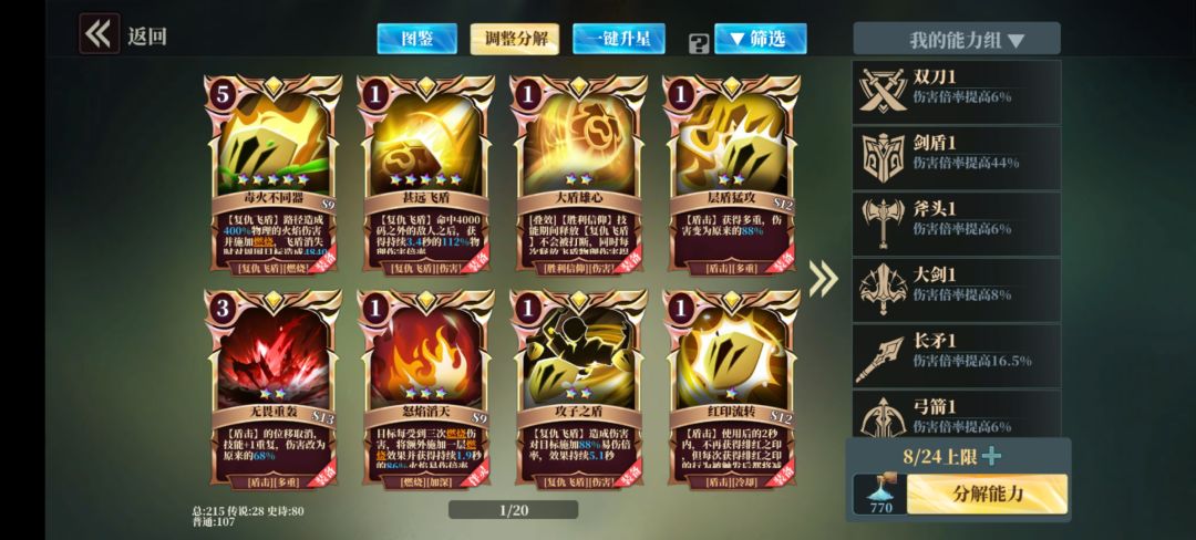大佬们帮我看看剑盾,感觉我这伤害太低了 2