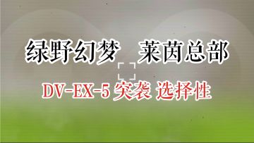 绿野幻梦 莱茵总部 DV-EX-5 突袭 选择性