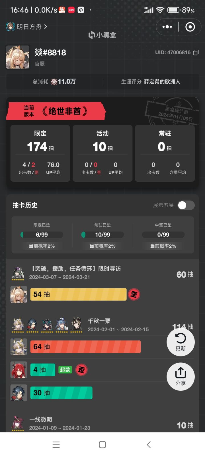 等120保底了截图