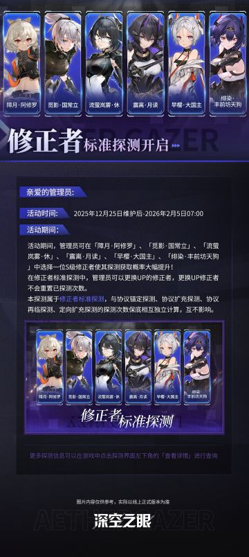 修正者标准探测开启