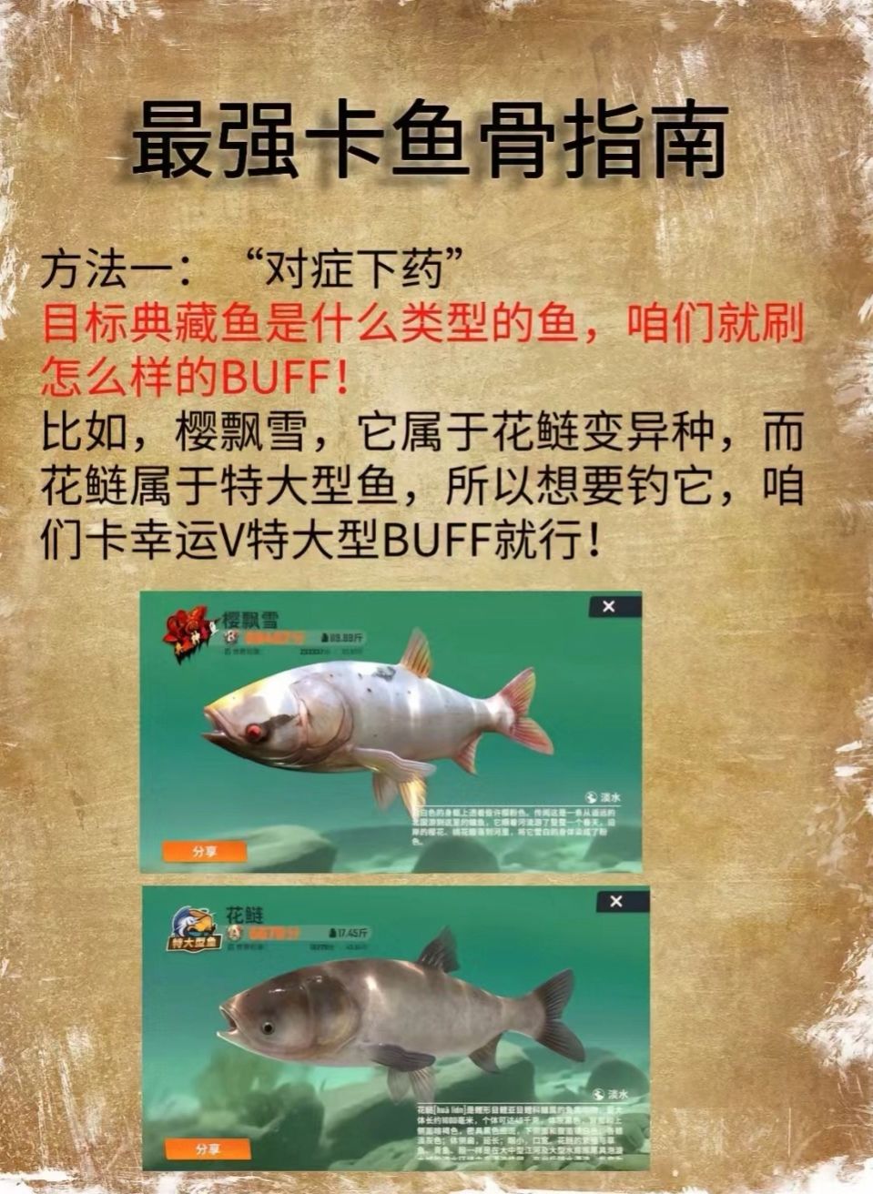 最全卡鱼骨指南专治各种不上钩 1