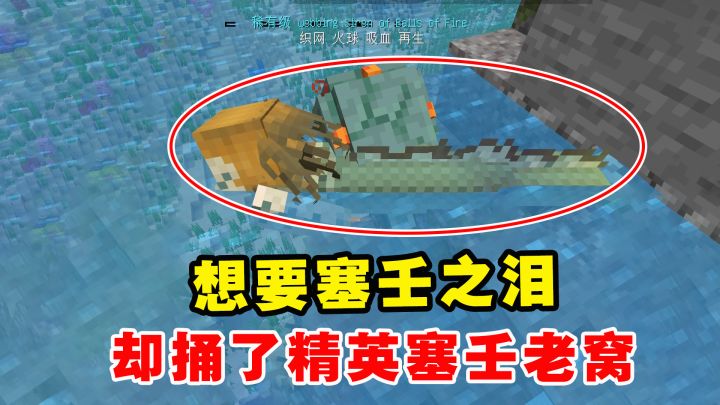 我的世界冰火传说112:想要塞壬之泪,却捅了精英塞壬老窝截图