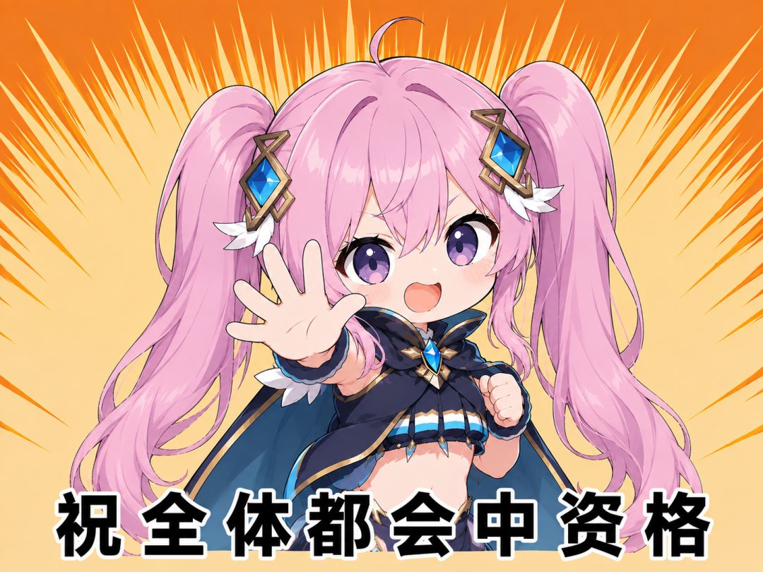 祝全体都会中旅迹测试资格! 1