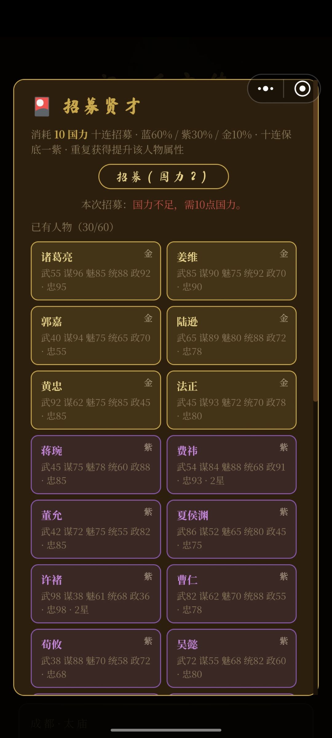 招募的人才 2