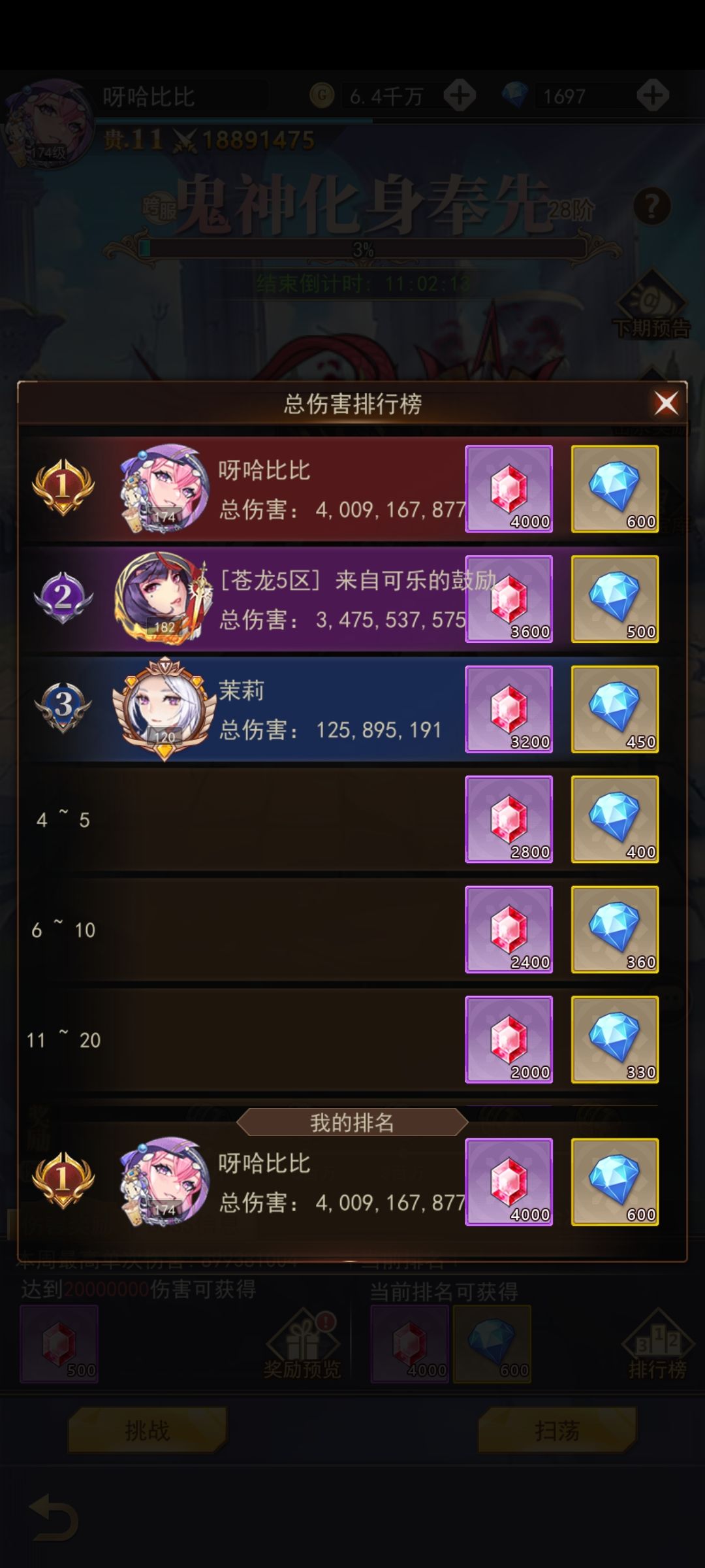 世界boss快能9e单次了 2