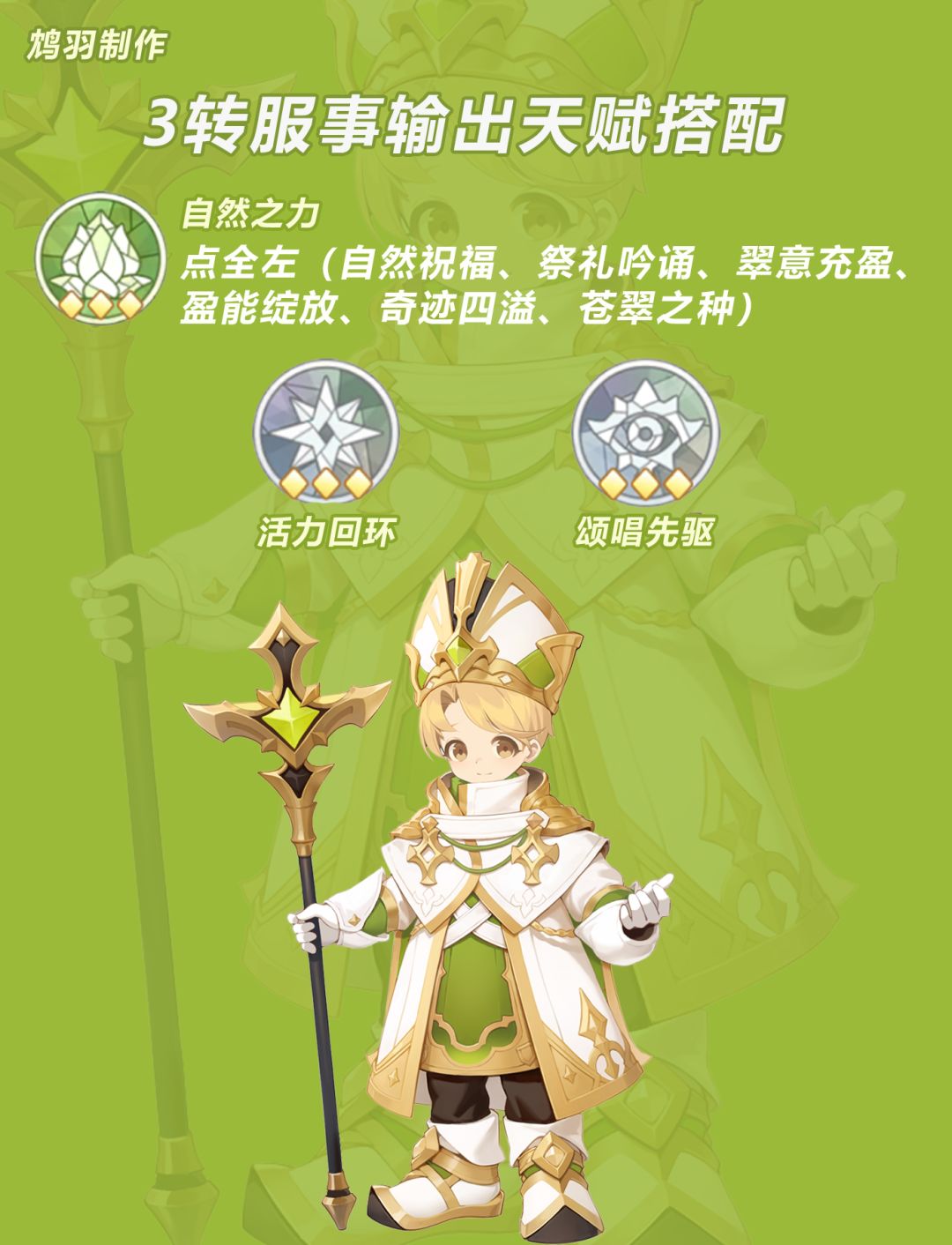 【出发吧麦芬】3转服事技能与天赋搭配推荐 2