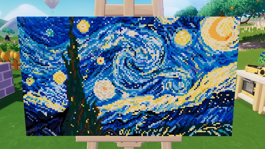 小狼的绘画第一作《星月夜》,终于完工啦~ 2