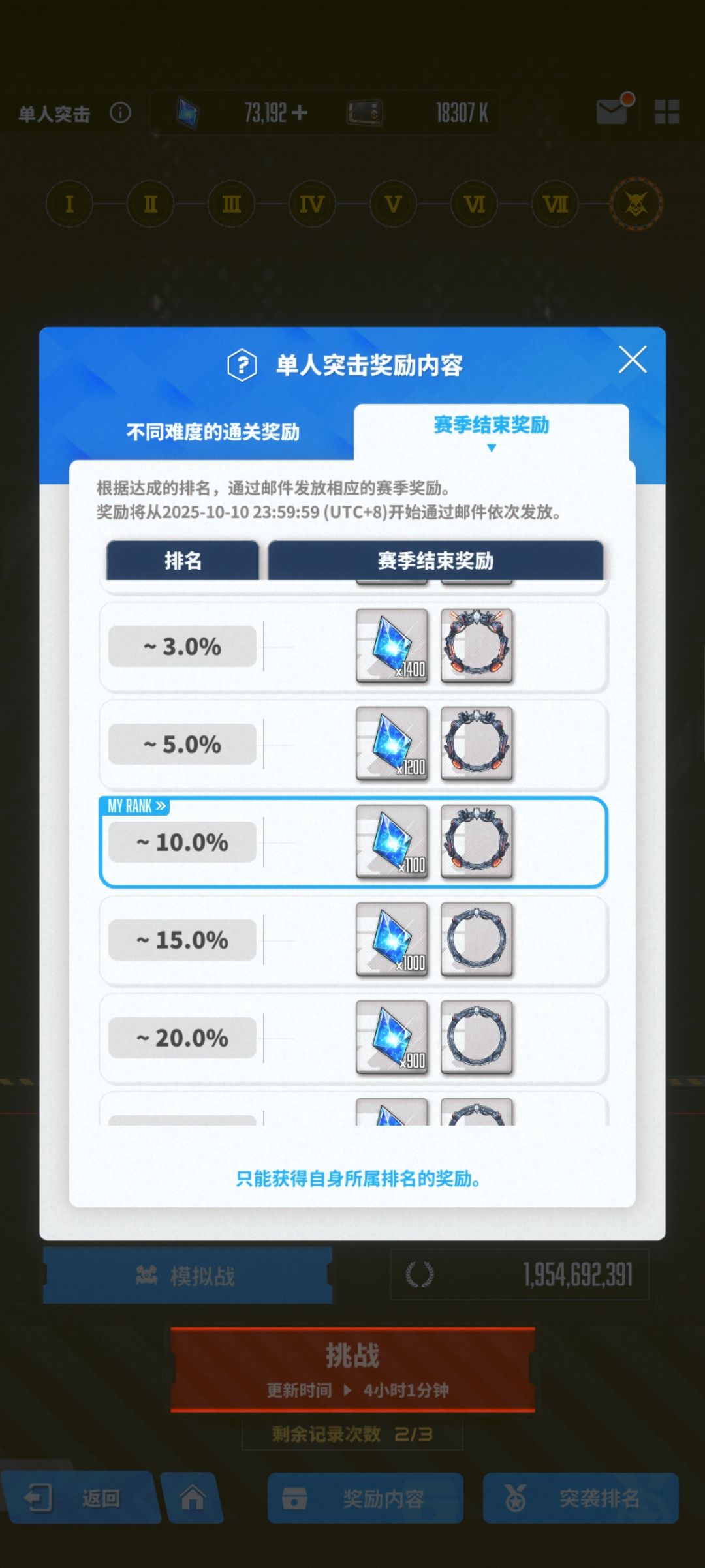 「单人突袭#5」个突天意配队留痕 3