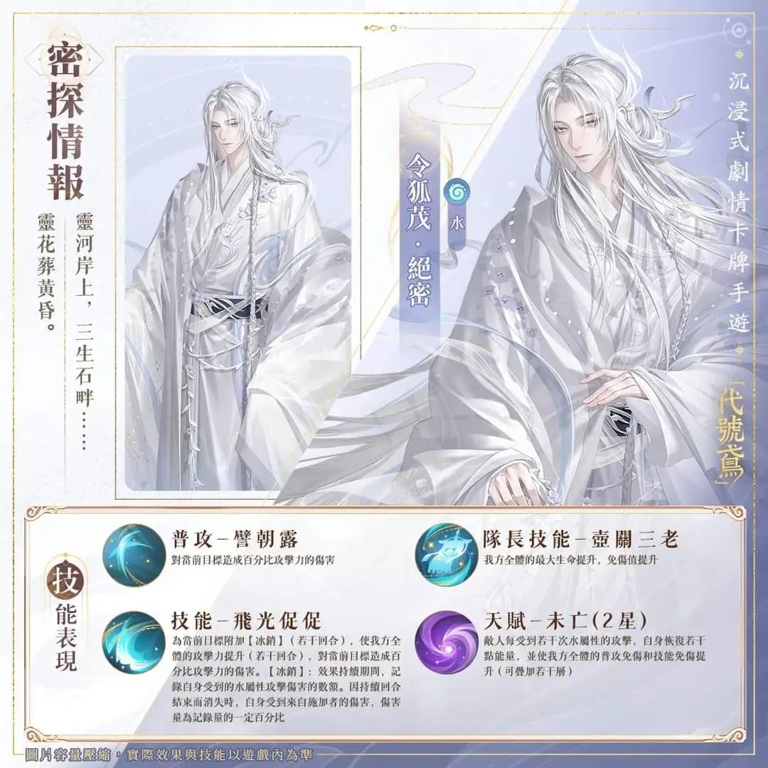 【一体赢虚】马腾，令狐茂 | 密探情报. 2