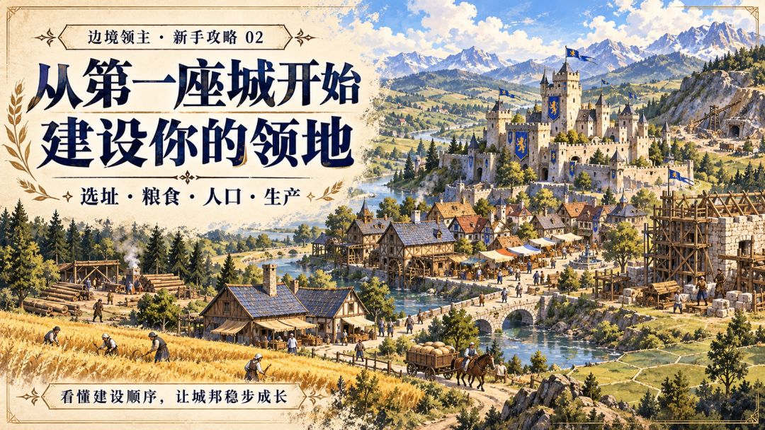 《边境领主》新手攻略②:从第一座城开始,建设你的领地 1