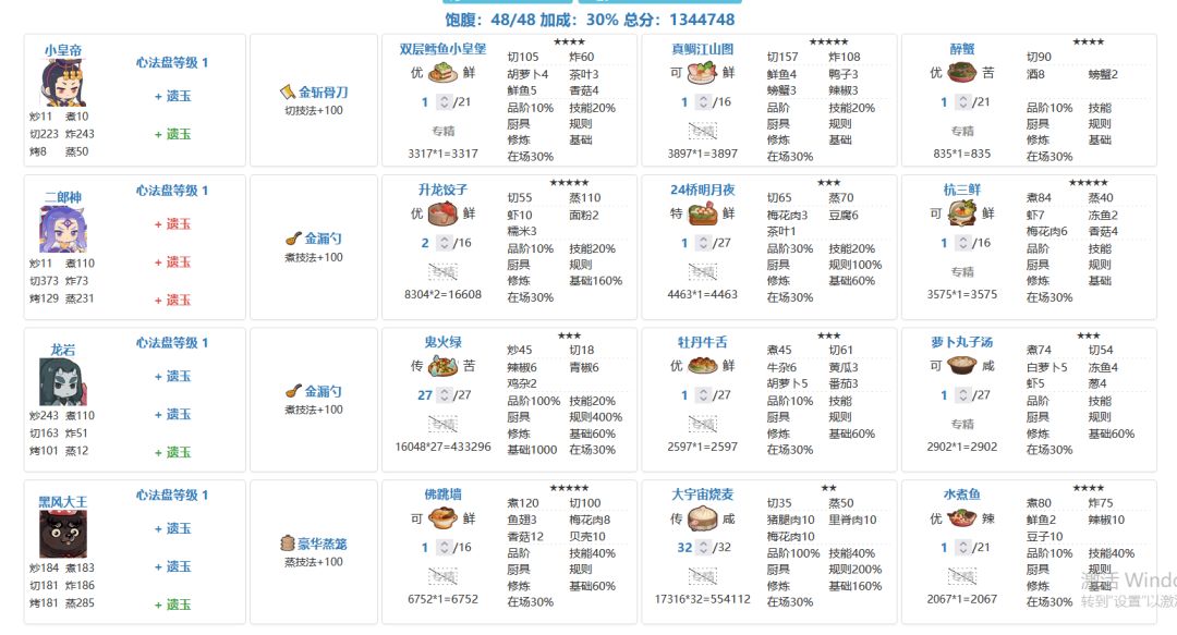黑暗料理二算分思路贴(附西湖入坑作业) 3