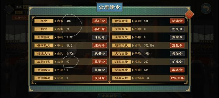 为什么我这99个空闲门口,不能被任命职位截图