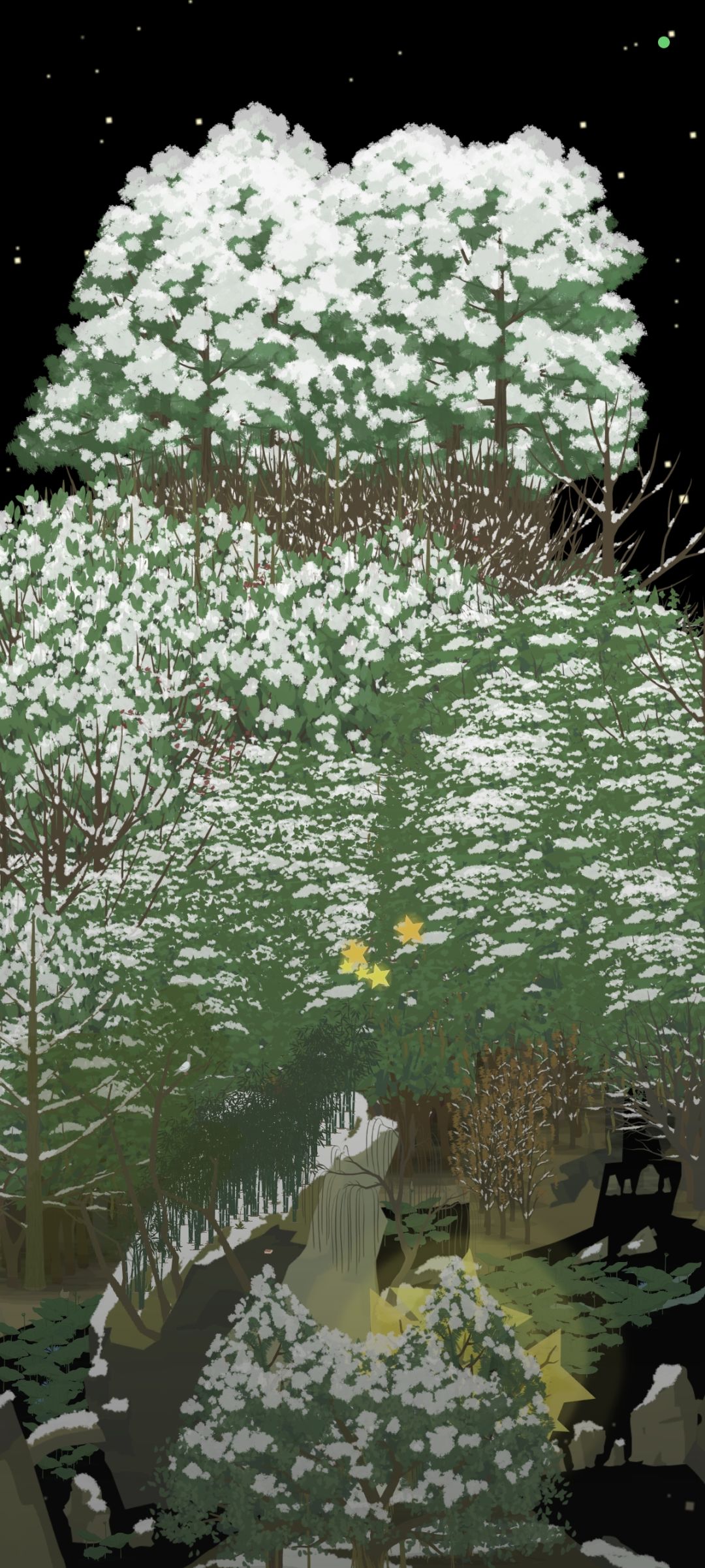 哈哈,今年山头的第一场积雪 1