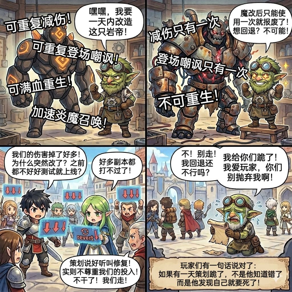 【AI漫画系列】魔改不退,修复bug却回退? 1