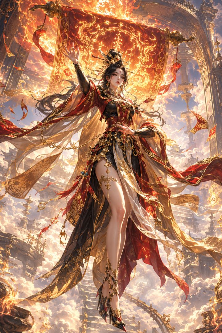 198传说限定皮肤|九天玄女·天阙焚诏截图