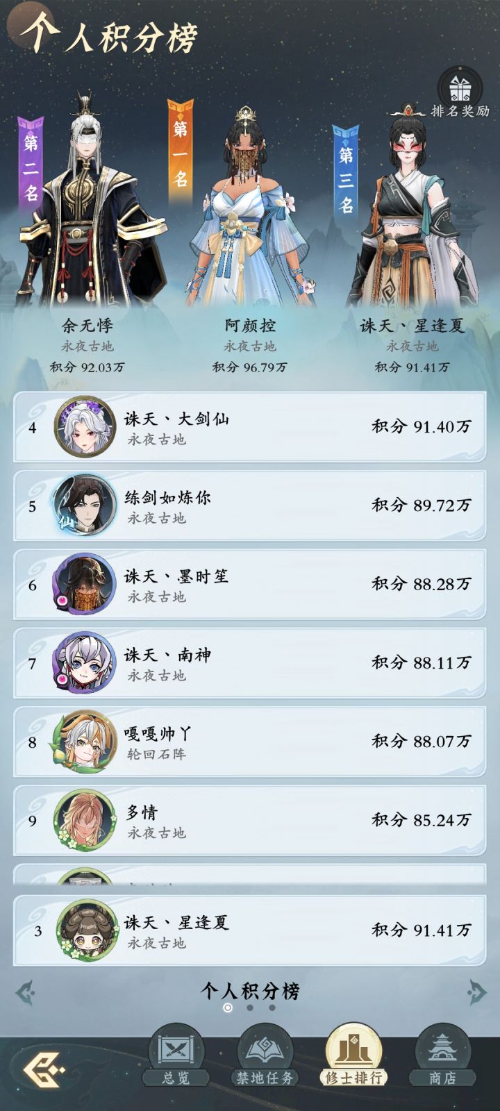 感谢宗门带队和队友的给力截图