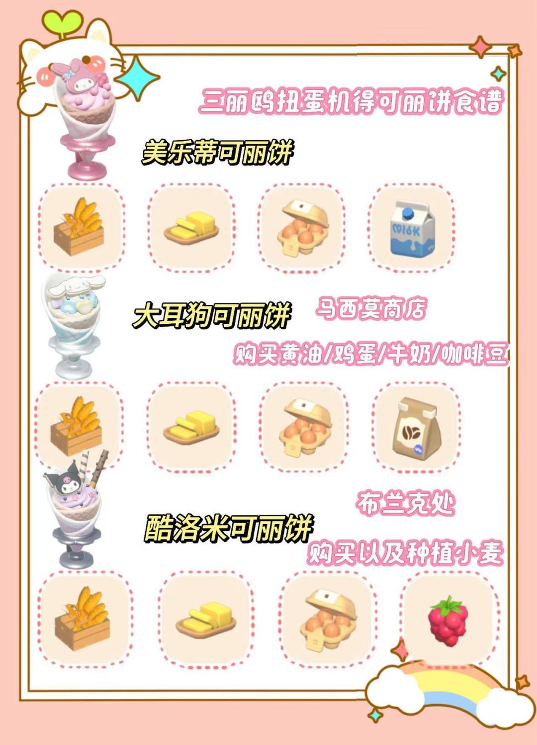 心动小镇寻鲸季食谱攻略 2