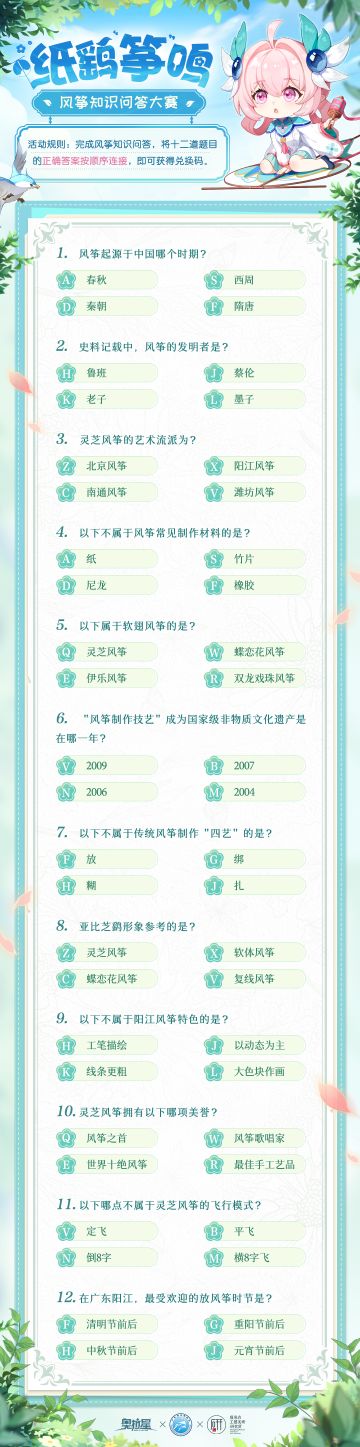 纸鹞“筝”鸣 | 风筝知识问答大赛