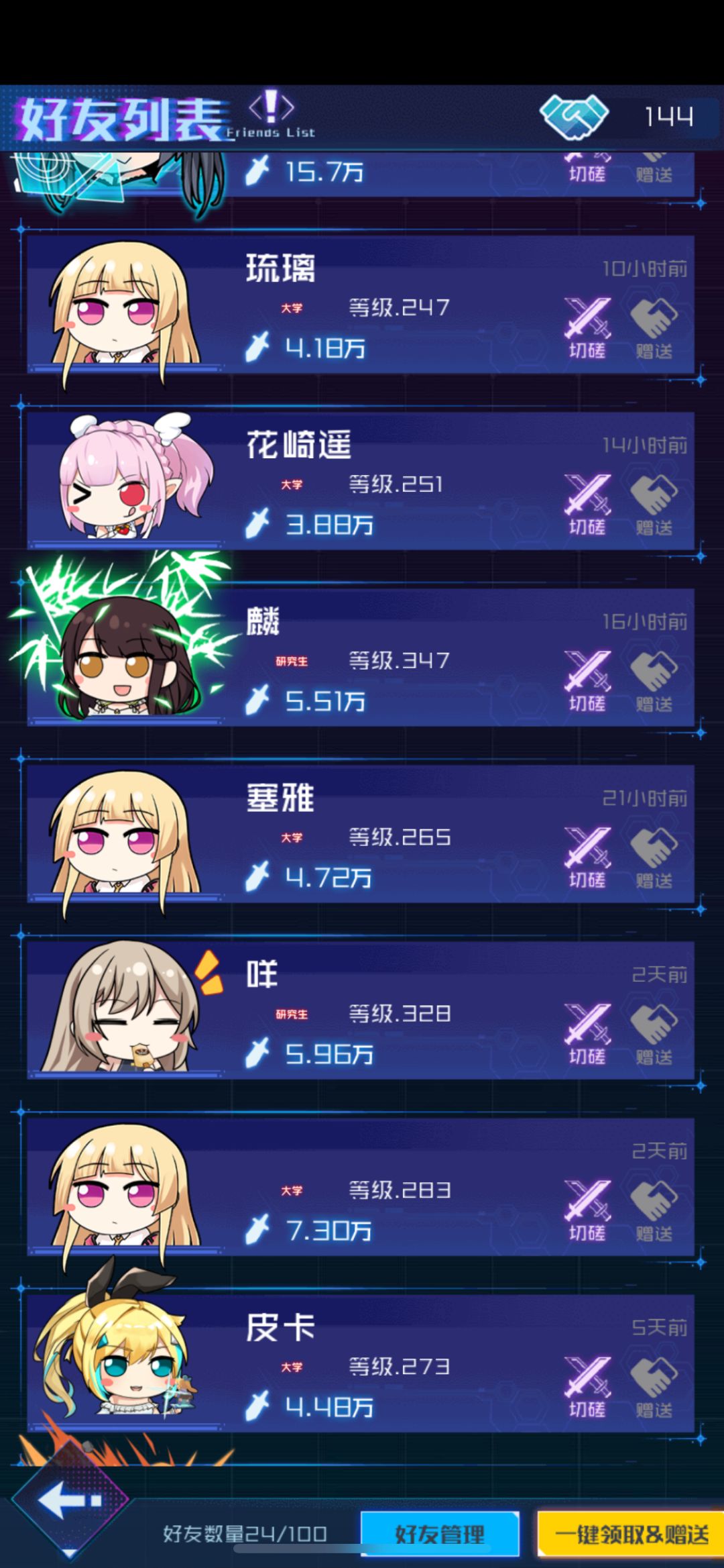 求问这些好友是真人吗 2