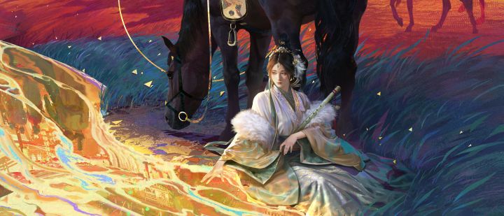 蔡文姬动态立绘曝光!汉阙残影,乱世悲赋截图