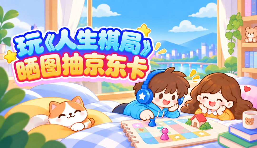玩《人生棋局》晒图抽京东卡 1